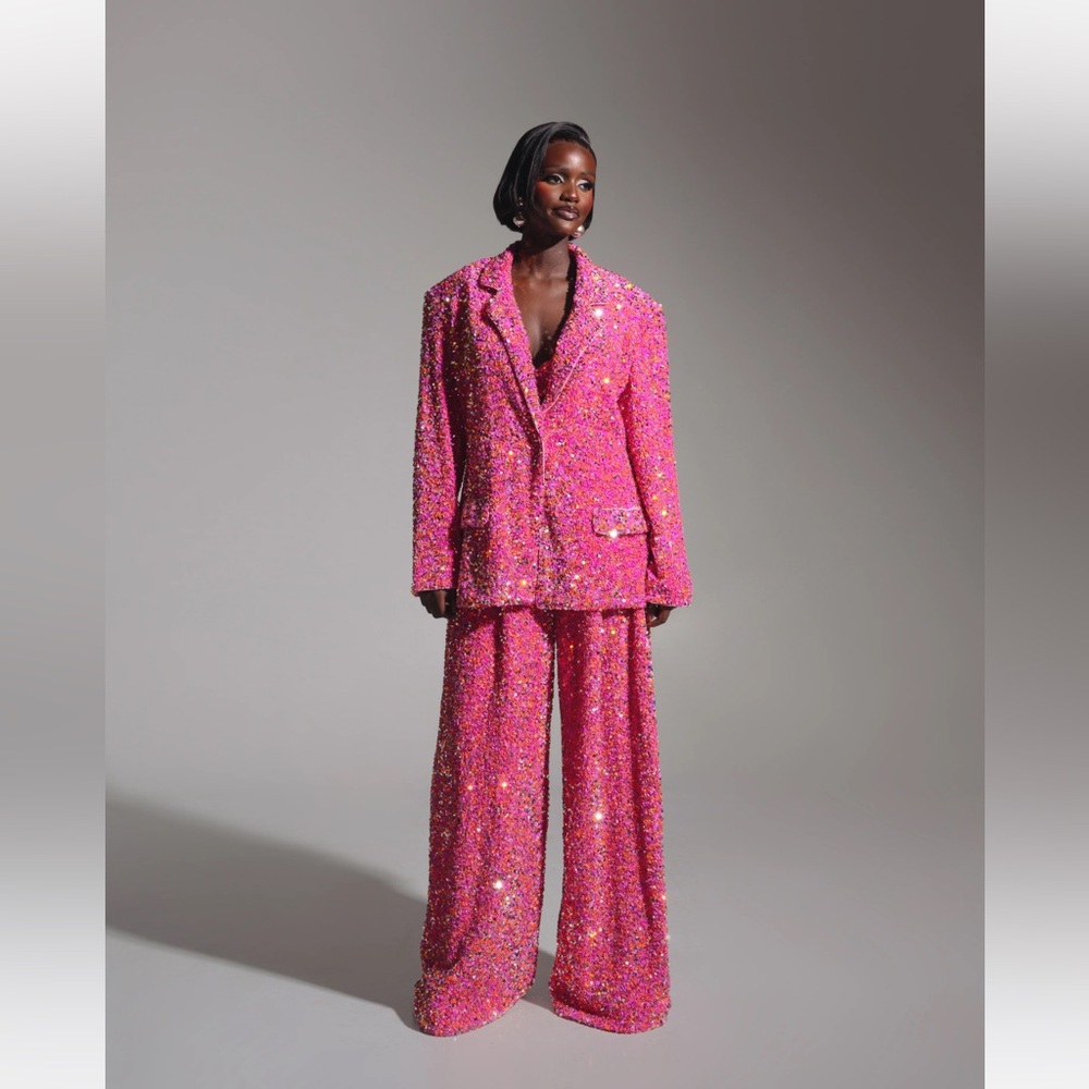 Liza Sequin Blazer and Pant Set
